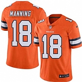 Nike Men & Women & Youth Broncos 18 Peyton Manning Orange Color Rush Limited Jersey,baseball caps,new era cap wholesale,wholesale hats